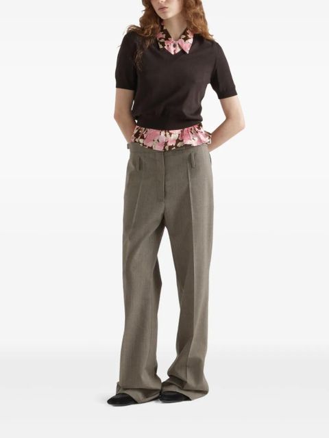 Prada belted trousers - Neutrals - zdjęcie produktu nr 2