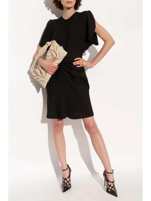 Victoria Beckham gathered-detail mini dress - Black - zdjęcie produktu nr 2