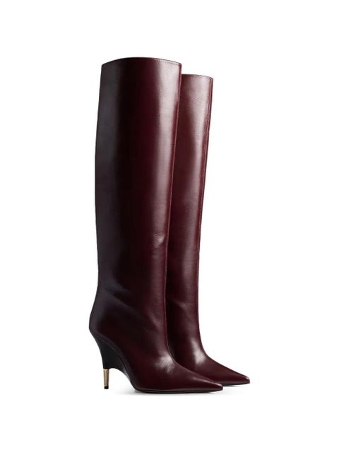 KHAITE Bella knee-high boots - Red