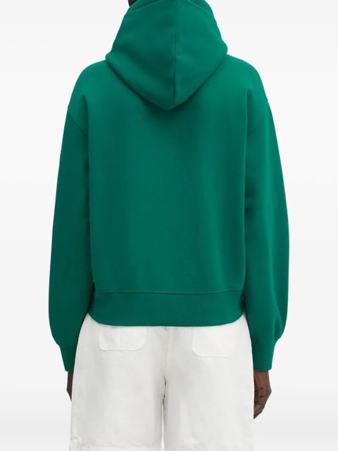 Carhartt WIP ribbed logo-embroidered hoodie - Green