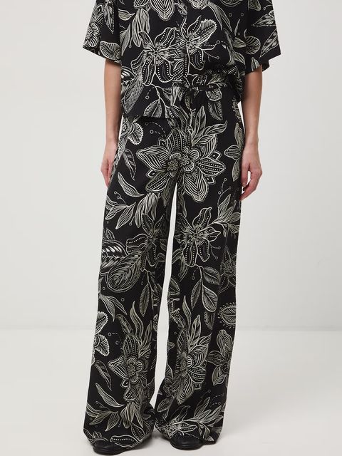 Medicine spodnie wide leg damskie z dodatkiem lnu - zdjęcie produktu nr 1