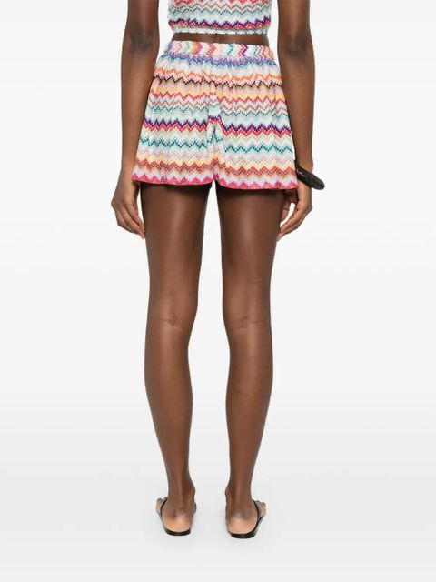 Missoni chevron knitted shorts - Neutrals