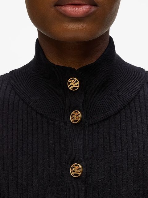 Karl Lagerfeld kardigan damski kolor czarny A4W18040