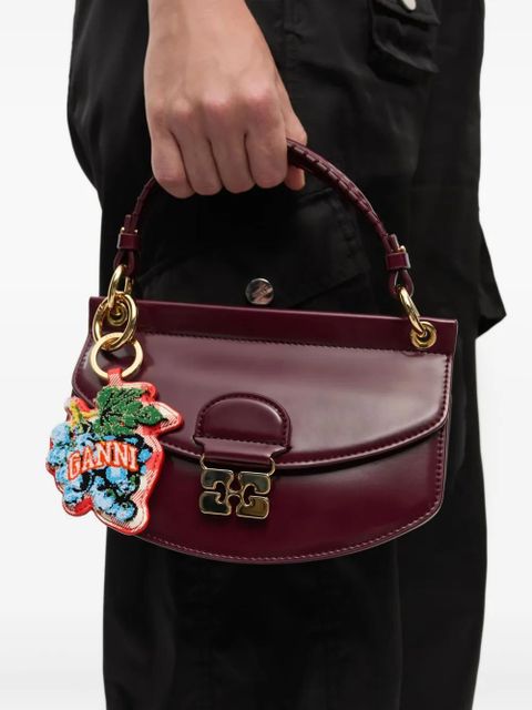 GANNI logo keyring - Orange