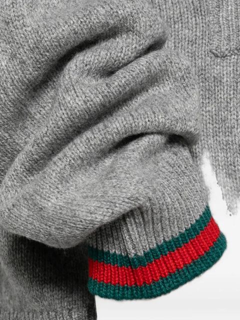 Gucci button striped cardigan - Grey