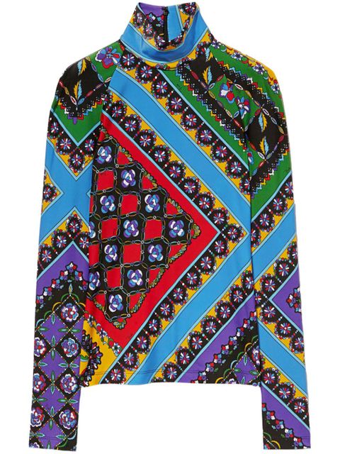 PUCCI Festa-print top - Blue - zdjęcie produktu nr 1