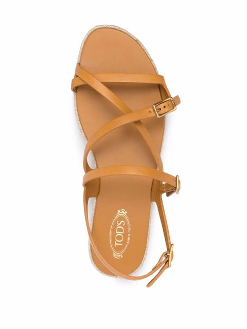 Tod's raffia sole strappy sandals - Brown - zdjęcie produktu nr 2