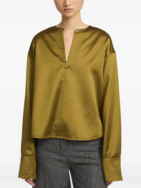Yves Salomon wool blend blouse - Gold - zdjęcie produktu nr 2