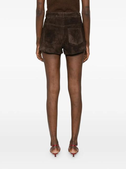 Nour Hammour Leontine shorts - Brown