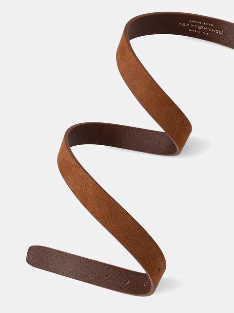 Tommy Hilfiger pasek skórzany damski kolor brązowy AW0AW17762 - zdjęcie produktu nr 2