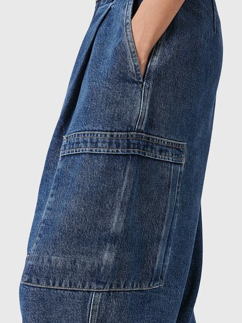 AllSaints jeansy SOL damskie high waist W005TD