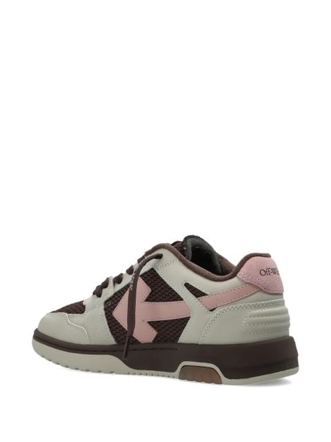 Off-White Out of Office arrow-motif panelled sneakers - Brown
