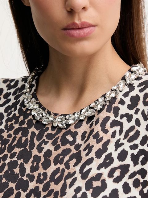 OUI sukienka kolor czarny mini rozkloszowana 93831