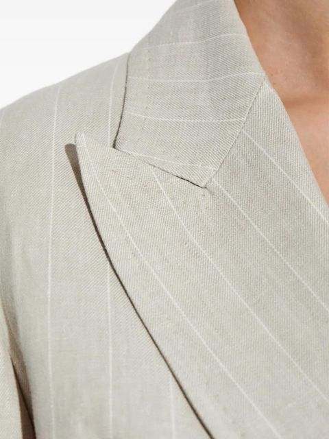 Max Mara Gerla pinstripe double-breasted blazer - Neutrals