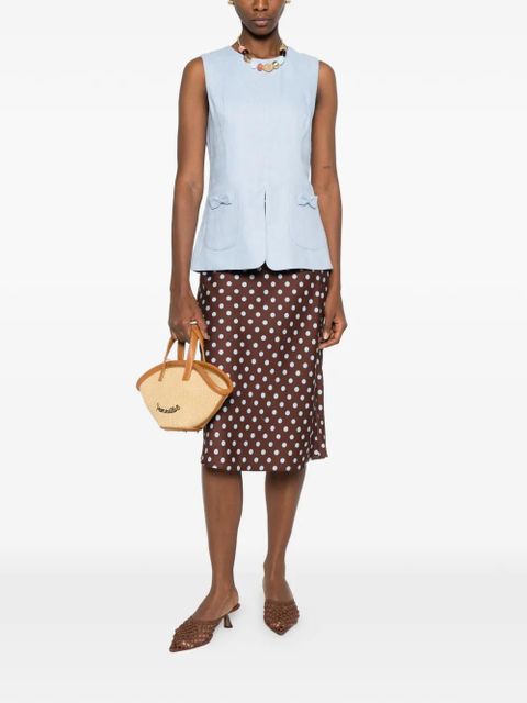 Posse polka-dot midi skirt - Brown - zdjęcie produktu nr 2