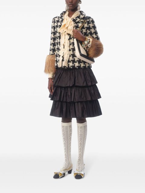 Valentino Garavani houndstooth tweed jacket - Neutrals - zdjęcie produktu nr 2