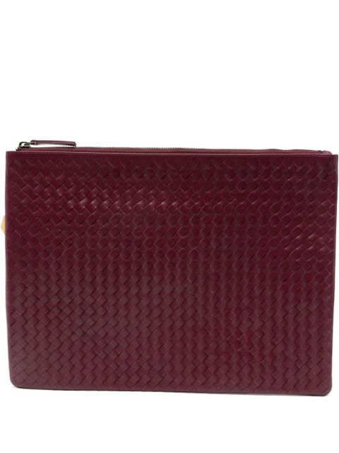 DRAGON DIFFUSION woven clutch bag - Red