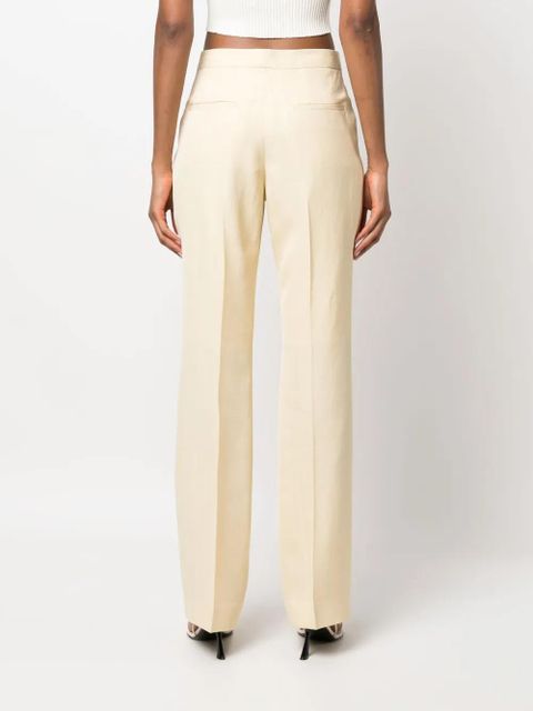 Jil Sander pressed-crease tailored trousers - Yellow
