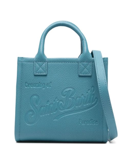 MC2 Saint Barth mini Vanity logo-embossed tote bag - Blue - zdjęcie produktu nr 1