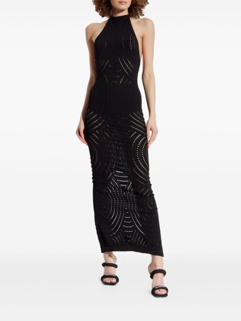 MISBHV open-knit maxi dress - Black