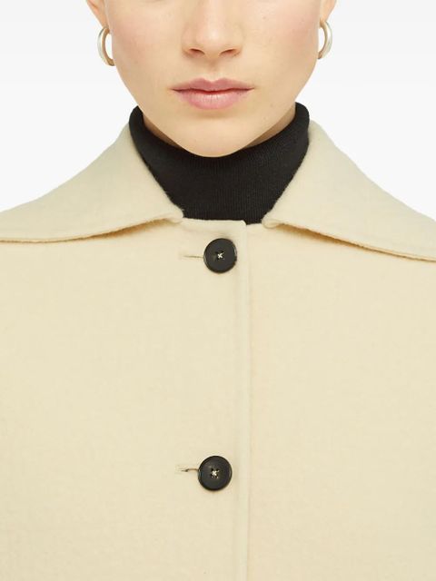 Jil Sander single-breasted virgin wool coat - Neutrals