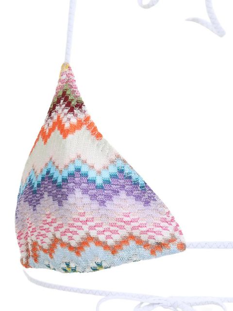 Missoni chevron-pattern bikini - White
