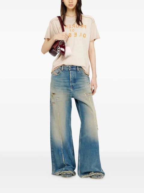 Diesel Ily logo-print T-shirt - Neutrals