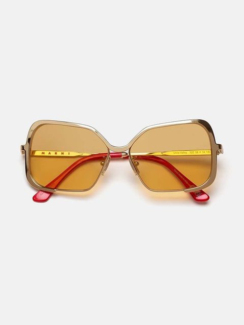 Marni okulary przeciwsłoneczne Unila Valley Gold Mustard EYMRN00058.001.52Z