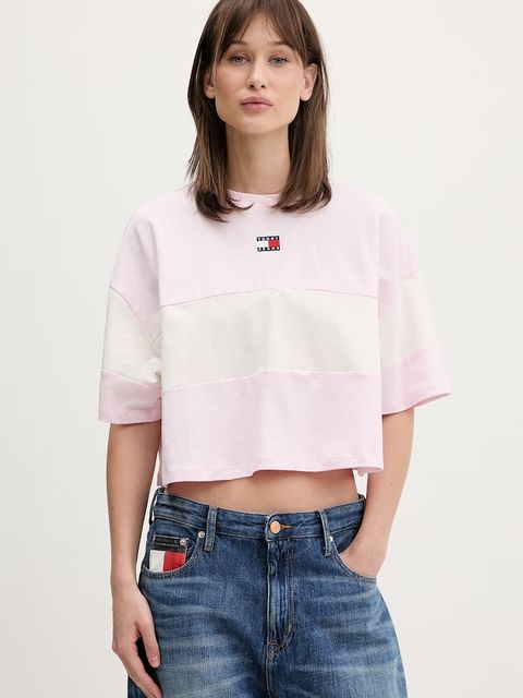 Tommy Jeans T-shirt damski bawełniany - zdjęcie produktu nr 1