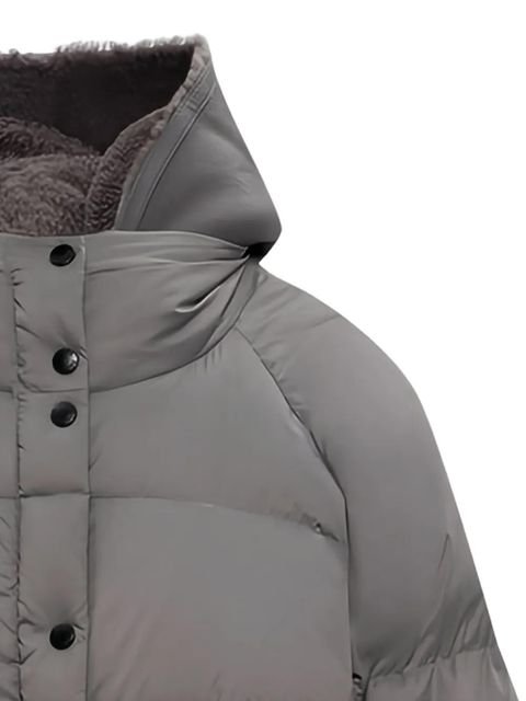 Yves Salomon hooded down jacket - Grey - zdjęcie produktu nr 2