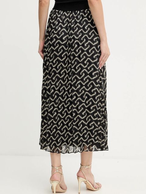 Morgan spódnica kolor czarny maxi rozkloszowana JPLISY2