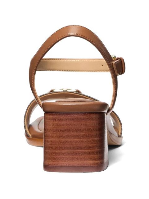 Michael Kors Mandy logo-plaque sandals - Brown