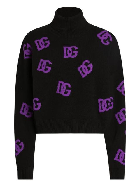 Dolce & Gabbana DNA wool DG-logo sweater - Black - zdjęcie produktu nr 1