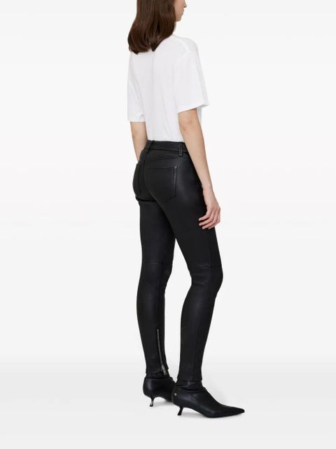 ANINE BING Remy leather skinny trousers - Black