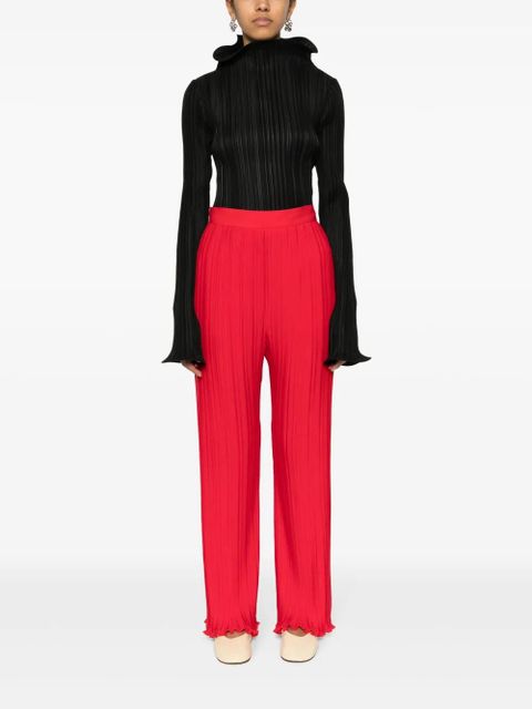 Lanvin straight-leg pleated trousers - Red - zdjęcie produktu nr 2
