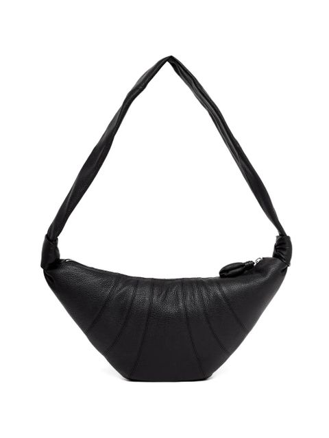LEMAIRE medium Croissant leather shoulder bag - Black - zdjęcie produktu nr 1