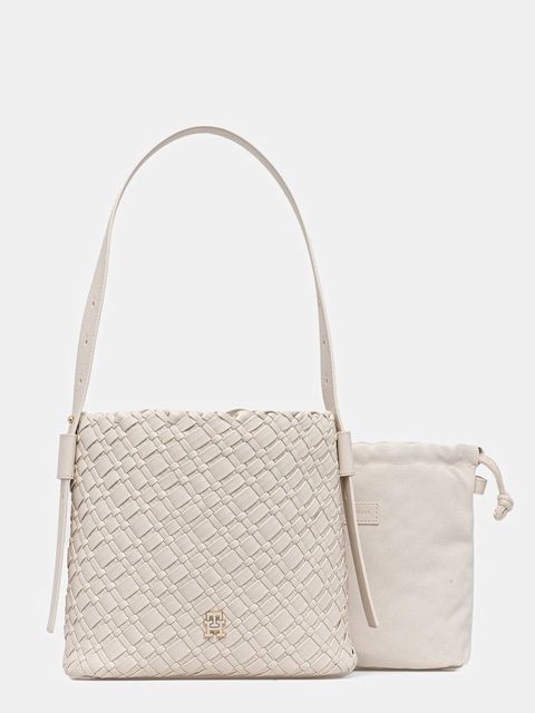 Tommy Hilfiger torebka kolor beżowy AW0AW18160 - zdjęcie produktu nr 1