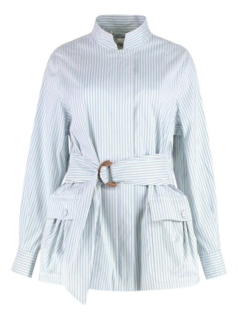 FENDI belted jacket - Neutrals - zdjęcie produktu nr 1