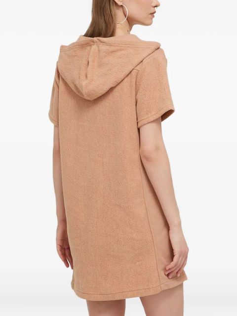 UGG hooded lace-up mini dress - Neutrals