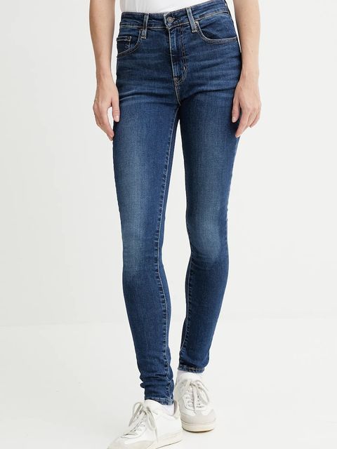 Levi's jeansy 721 HIGH RISE SKINNY damskie kolor niebieski 18882 - zdjęcie produktu nr 1