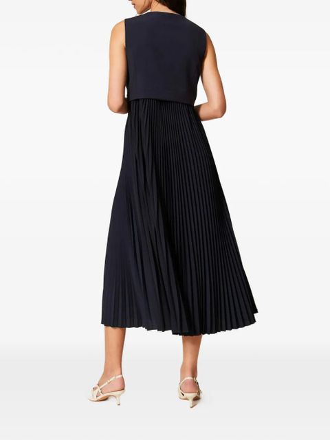 TWINSET pleated midi dress - Blue