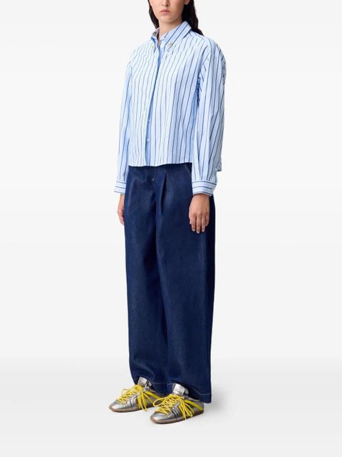 Claudie Pierlot Oversized striped shirt - Blue