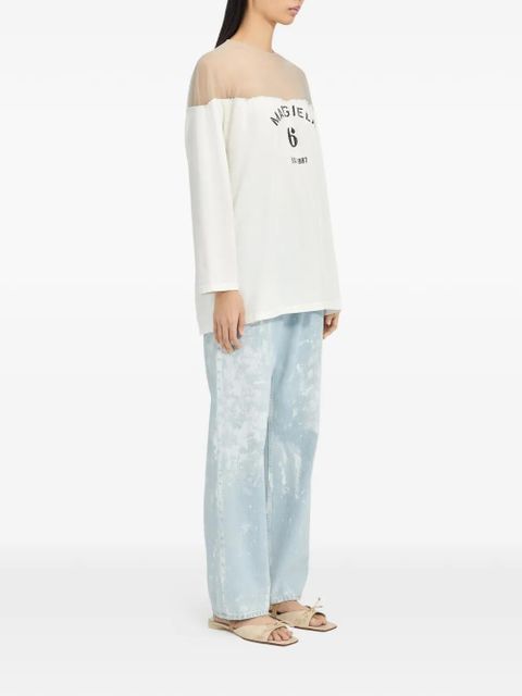 MM6 Maison Margiela logo T-shirt - White