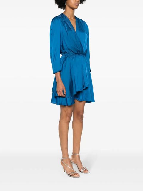 Zadig&Voltaire Rogers satin mini dress - Blue