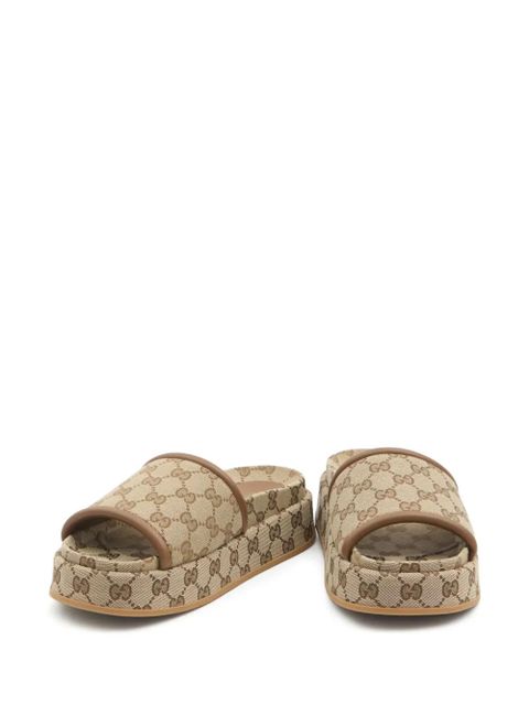 Gucci GG platform sandals - Neutrals - zdjęcie produktu nr 2