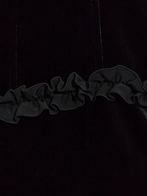 Alessandra Rich ruffled bow-detail maxi dress - Black