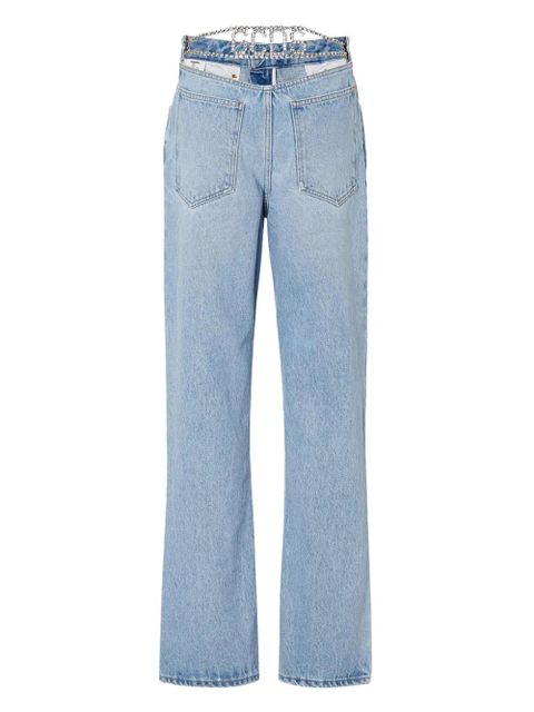 GCDS Chocker straight-leg jeans - Blue