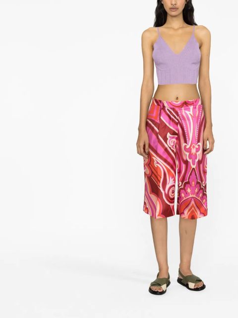 ETRO all-over graphic-print shorts - Pink - zdjęcie produktu nr 2