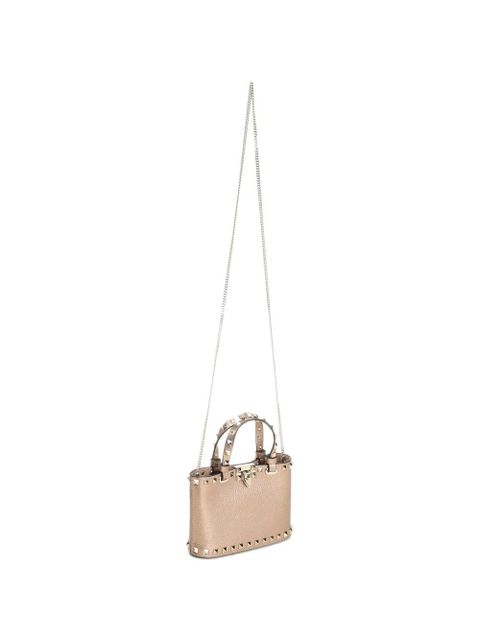 Valentino Garavani mini Rockstud tote bag - Brown