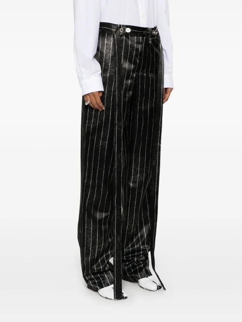Jean Paul Gaultier striped trousers - Black